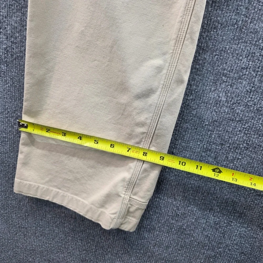 Duluth Trading Co Mens 36x32‎ Beige Cotton Spandex Cargo Pants Work Casual